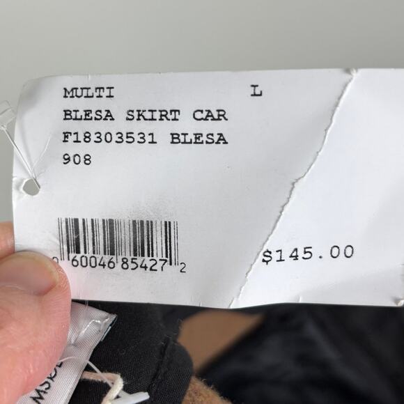 Samsoe Samsoe NEW Intermix Blesa Skirt wool plaid mini Large academia preppy - Picture 9 of 14